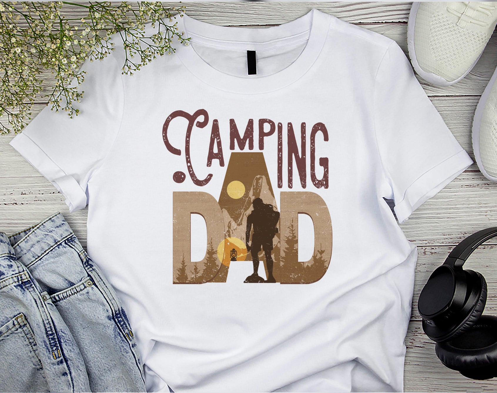 Camping Dad Unisex t-shirt