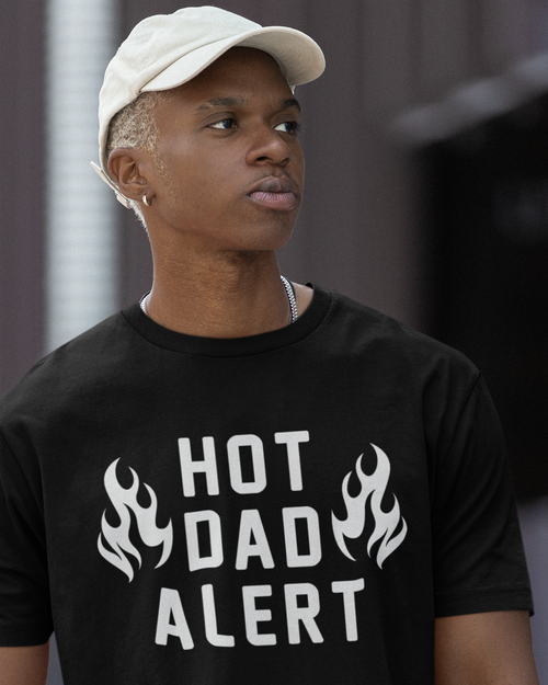 Hot Dad Alert Unisex t-shirt