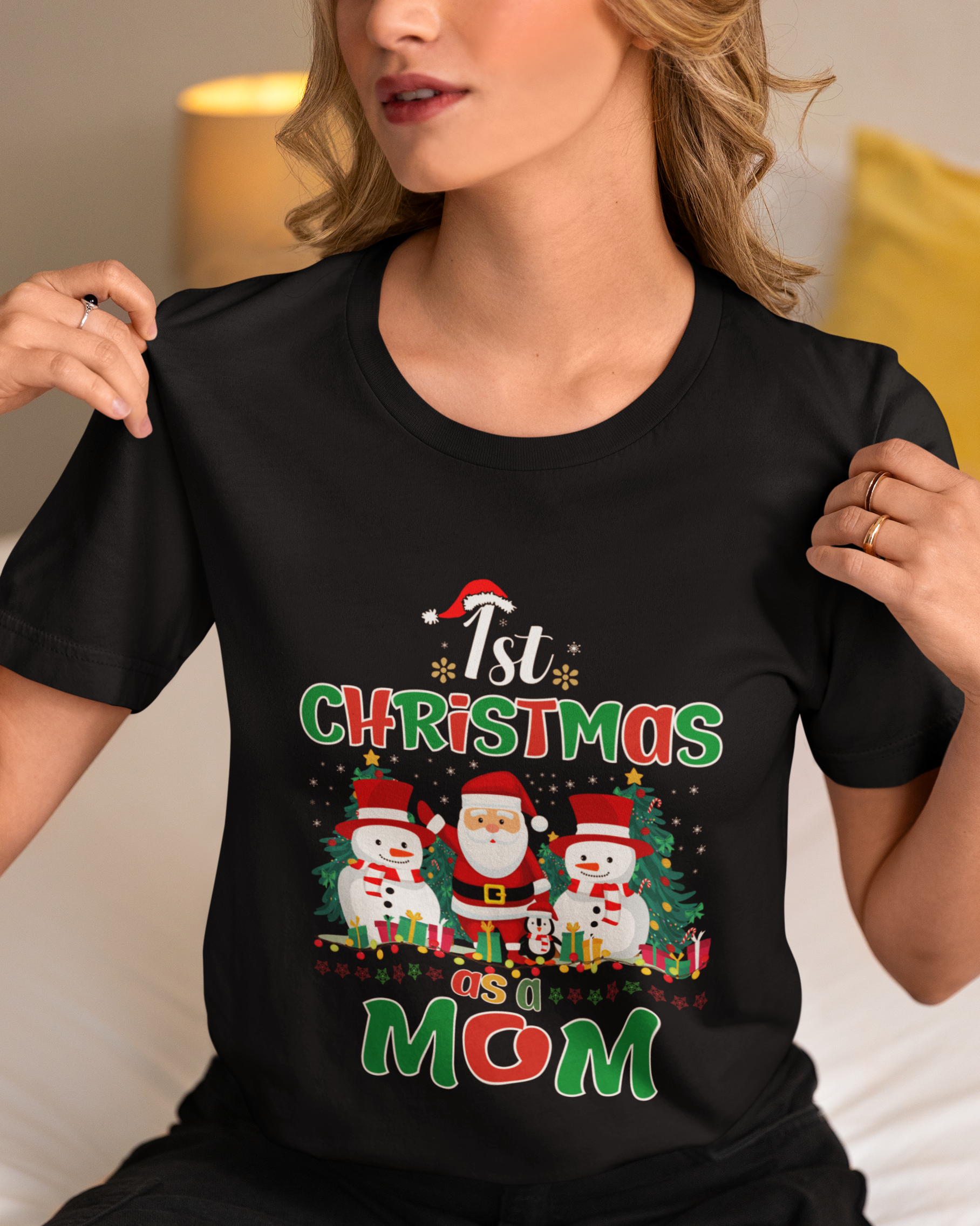 1st Christmas As A Mom Unisex t-shirt