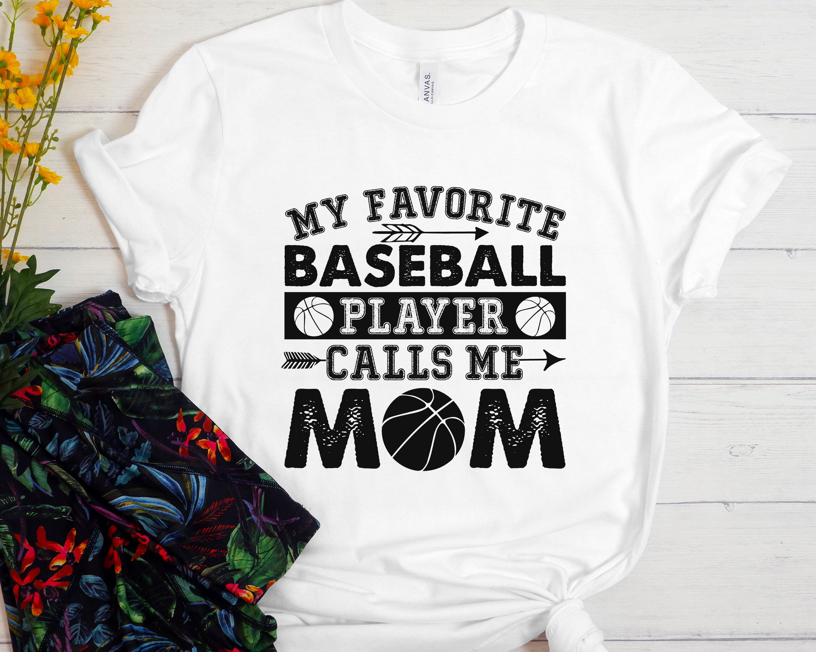 My Favorite Baseball Player Calls Me Mom Unisex t-shirt