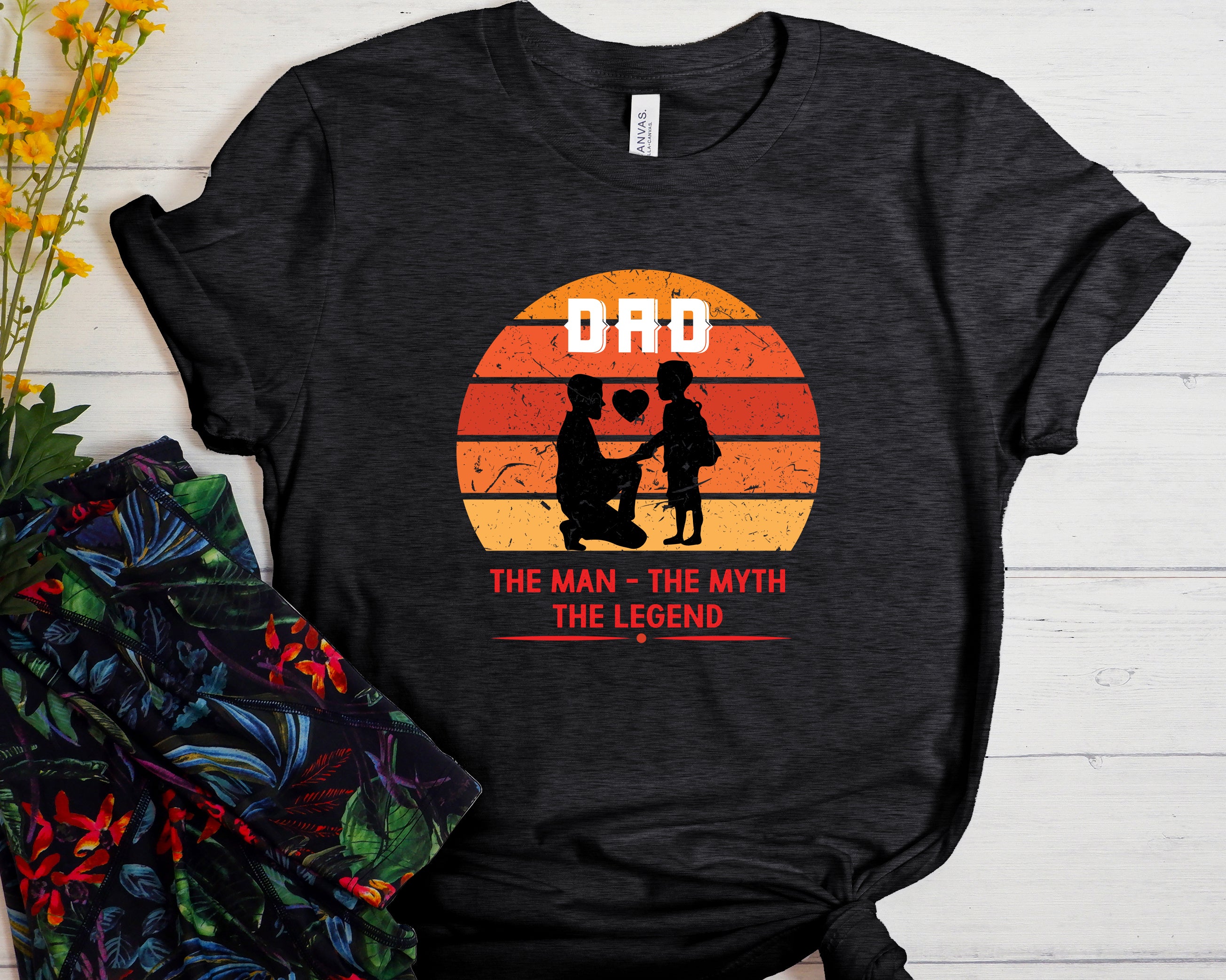 Dad The Man The Myth The Legend Unisex t-shirt