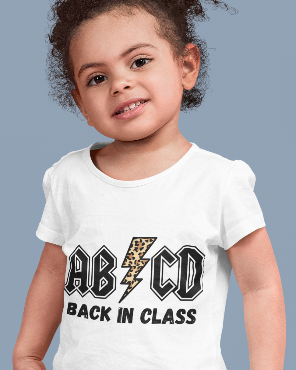 ABCD Back In Class Toddler Short Sleeve Tee