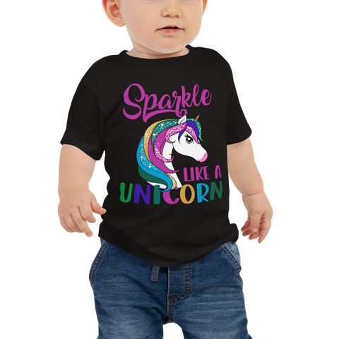 Sparkle Like A Unicorn Baby Jersey Short Sleeve Tee