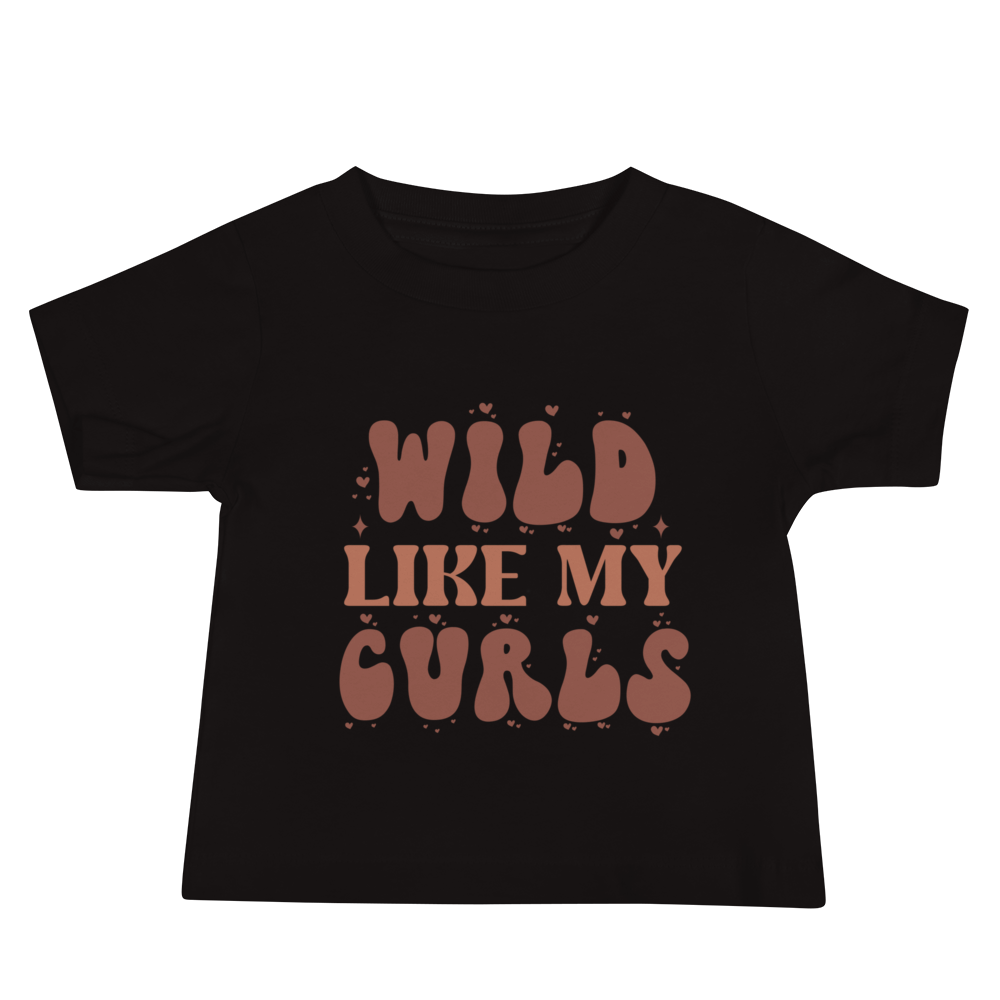 Wild Like My Curls Baby Jersey Short Sleeve Tee