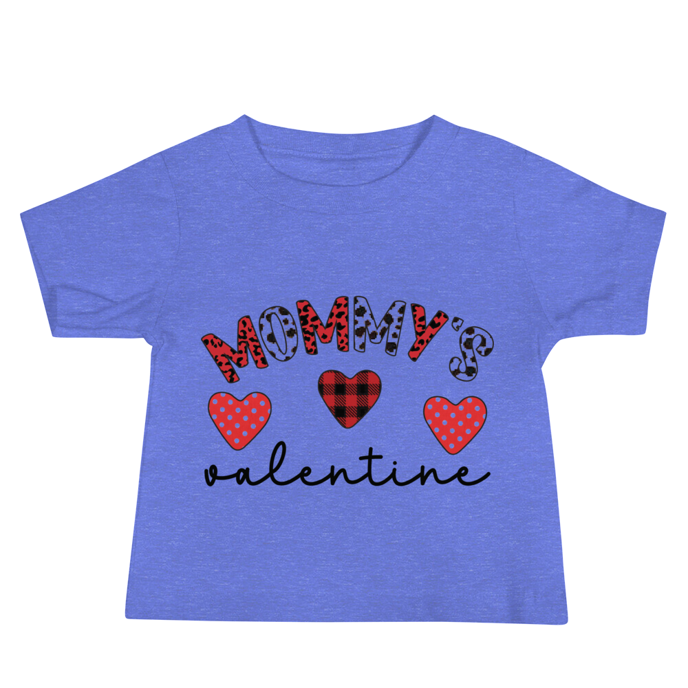 mommy's Valentine Baby Jersey Short Sleeve Tee