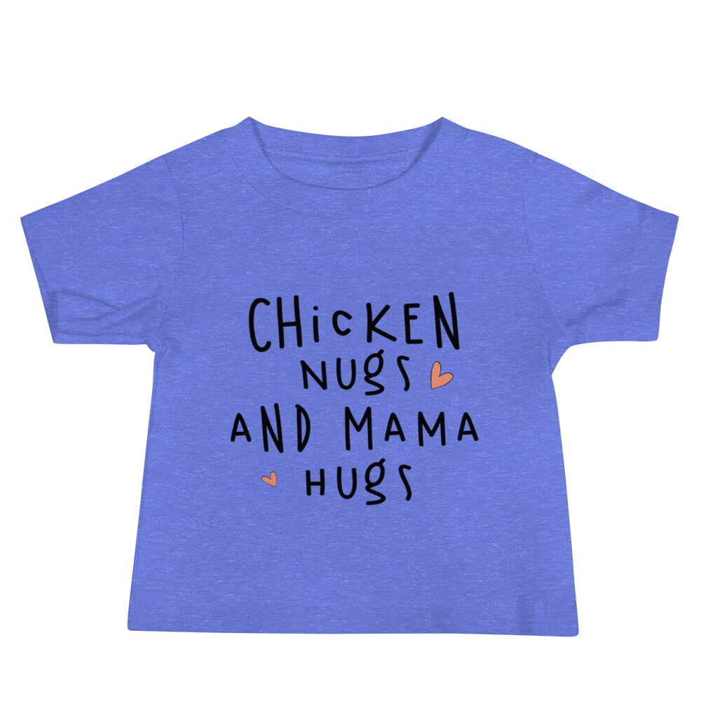 Chicken Nugs And Mama Hugs Baby Jersey Short Sleeve Tee