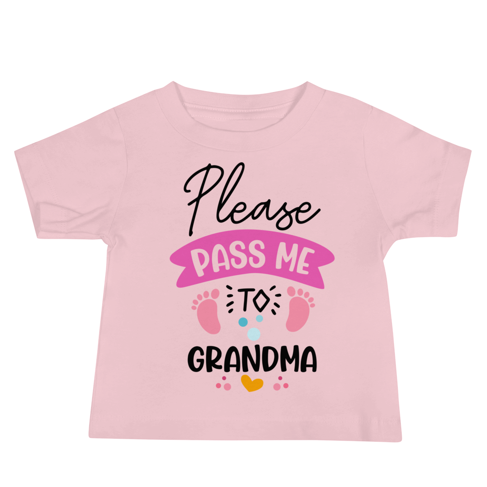 Please Pass Me To Grandma Baby Jersey Short Sleeve Tee