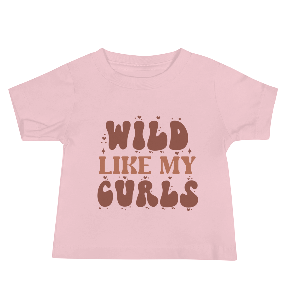 Wild Like My Curls Baby Jersey Short Sleeve Tee