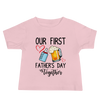 Our First Father's Day Together Baby Jersey Short Sleeve Tee