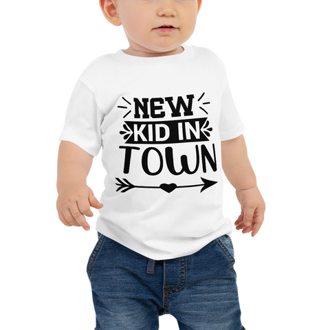 New Kid In Town Baby Jersey Short Sleeve Tee