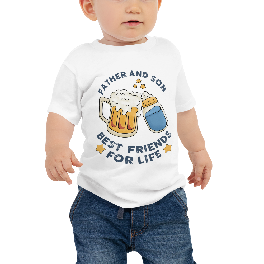 Father And Son Best Friends For Life Baby Jersey Short Sleeve Tee