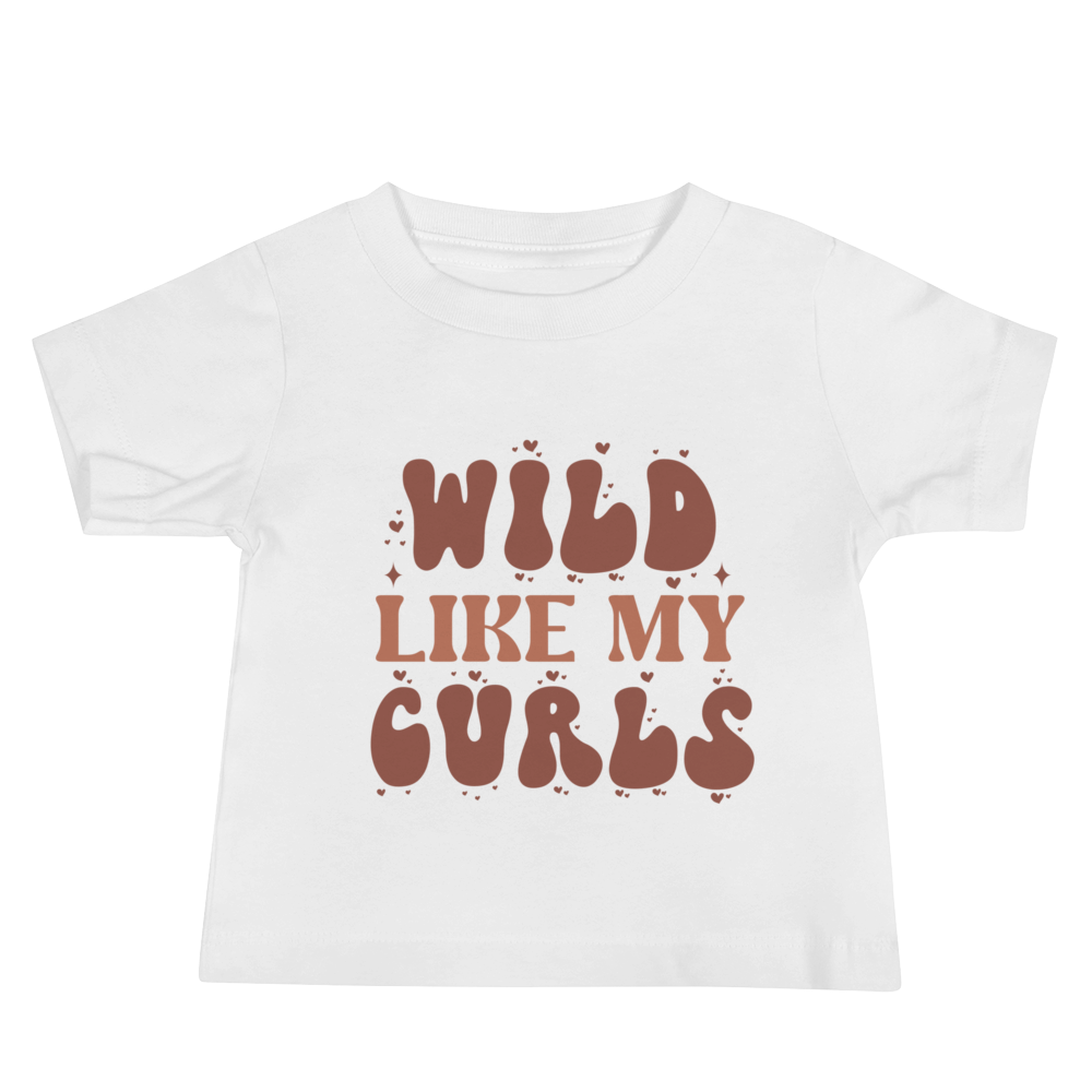 Wild Like My Curls Baby Jersey Short Sleeve Tee