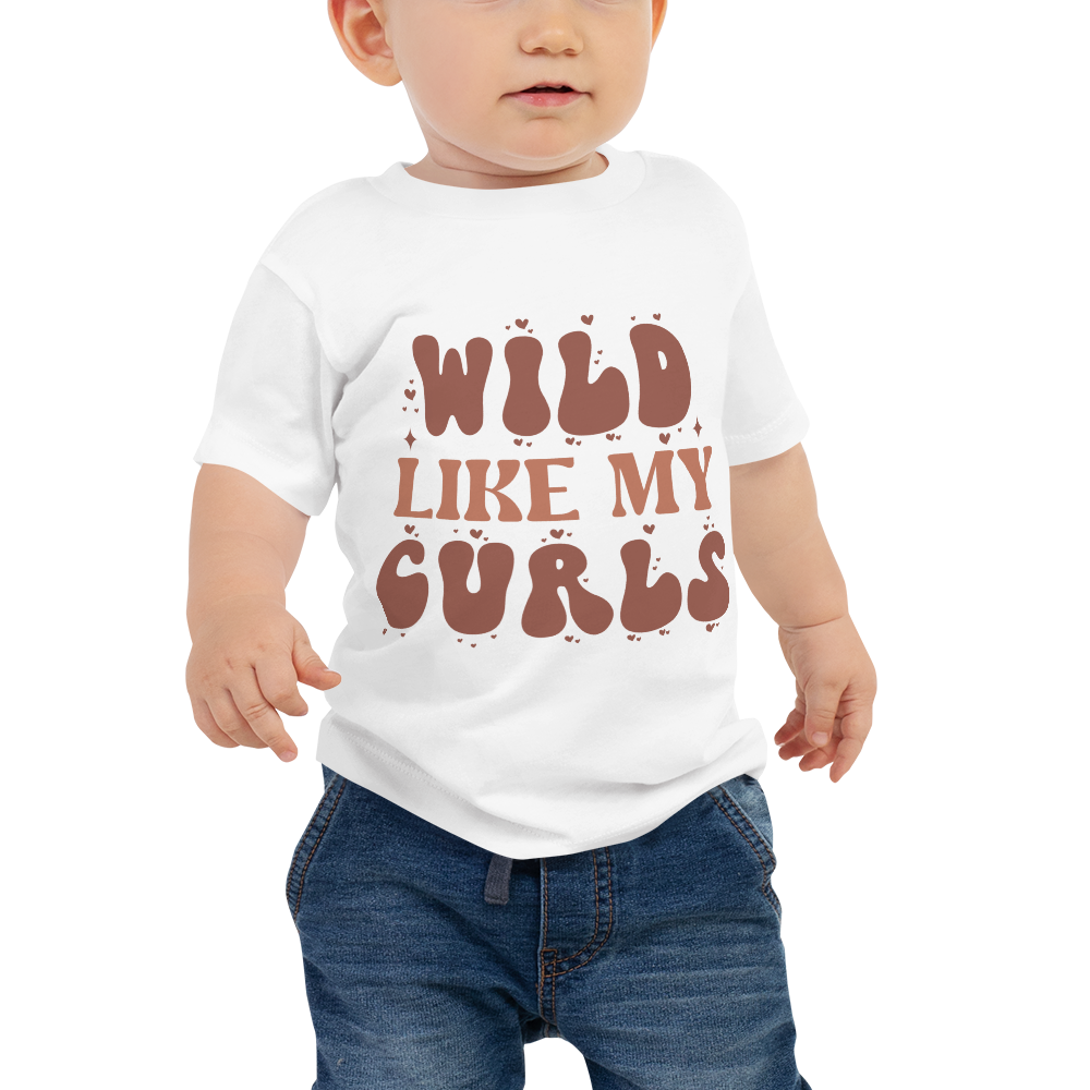 Wild Like My Curls Baby Jersey Short Sleeve Tee