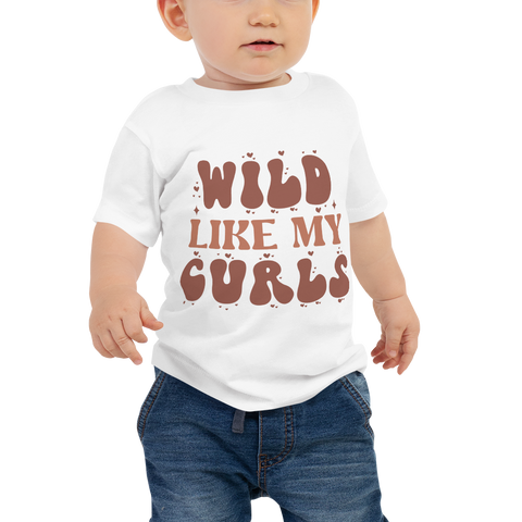 Wild Like My Curls Baby Jersey Short Sleeve Tee