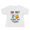 Our First Father's Day Together Baby Jersey Short Sleeve Tee