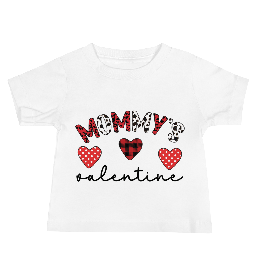 mommy's Valentine Baby Jersey Short Sleeve Tee