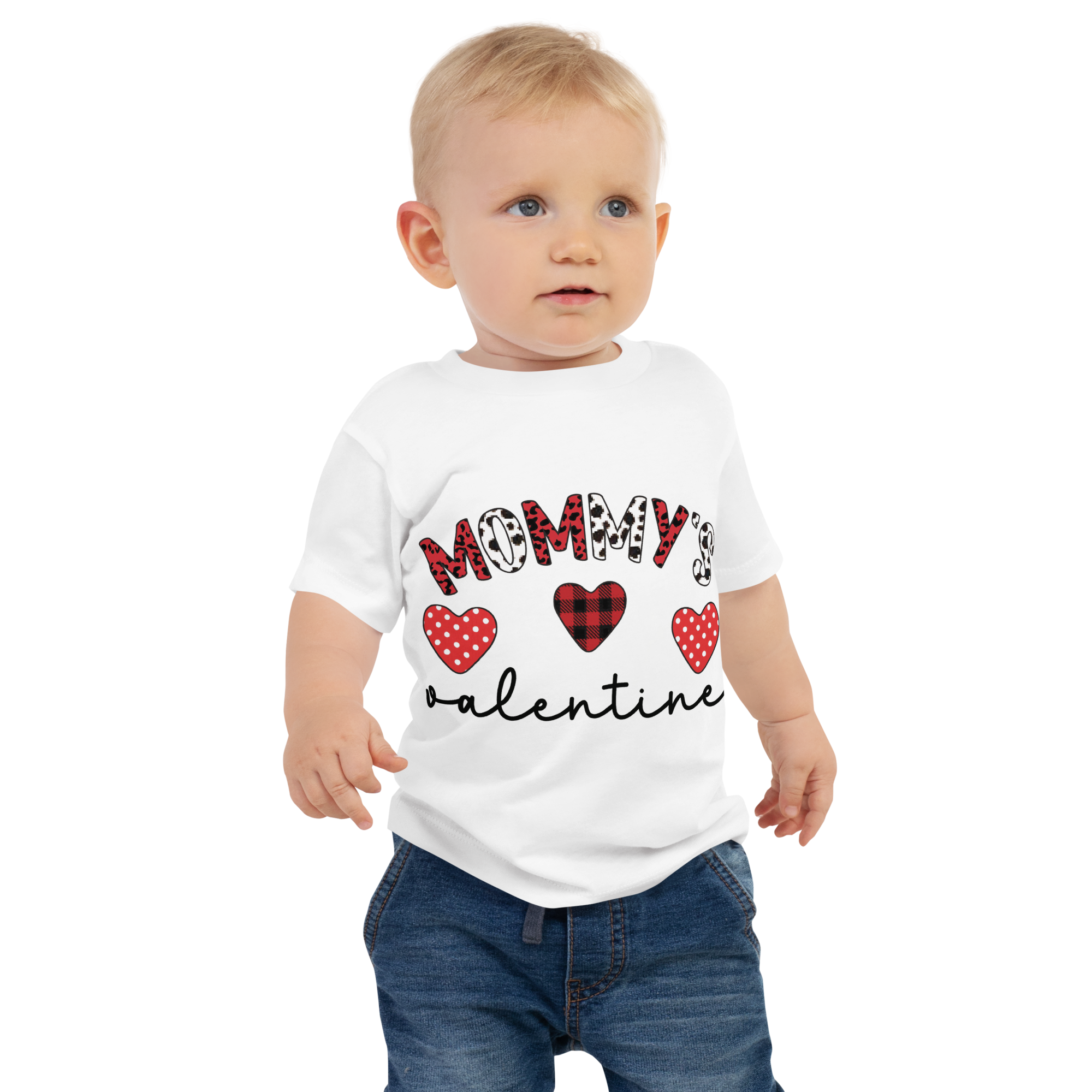 mommy's Valentine Baby Jersey Short Sleeve Tee