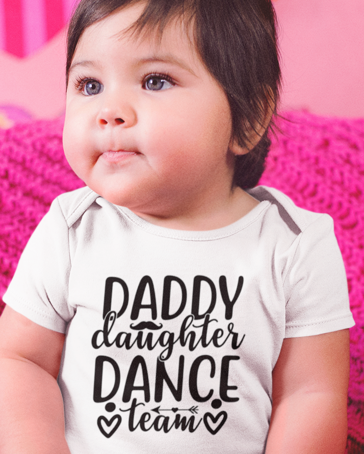 Daddy Daughter Dance Team-01 Baby Jersey Short Sleeve Tee