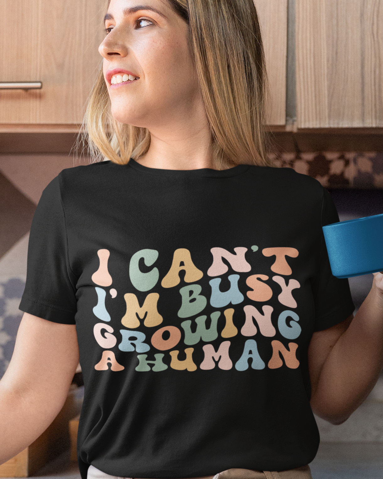 I Can't I'm Busy Growing A Human Unisex t-shirt