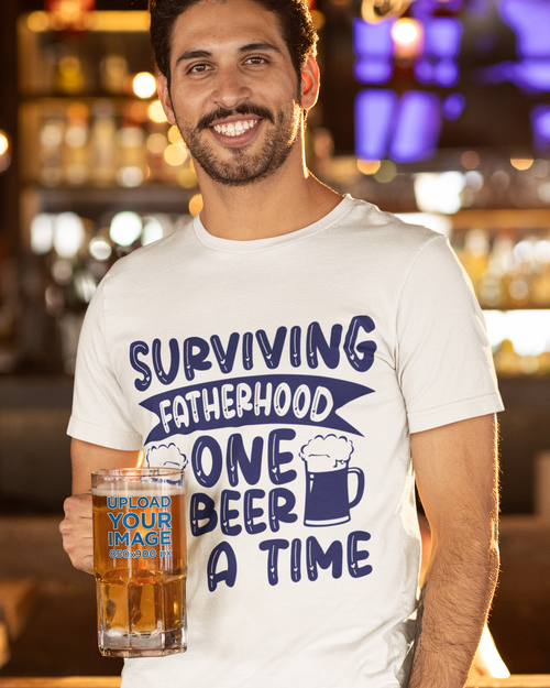 Surviving Fatherhood One Beer At A time Unisex t-shirt