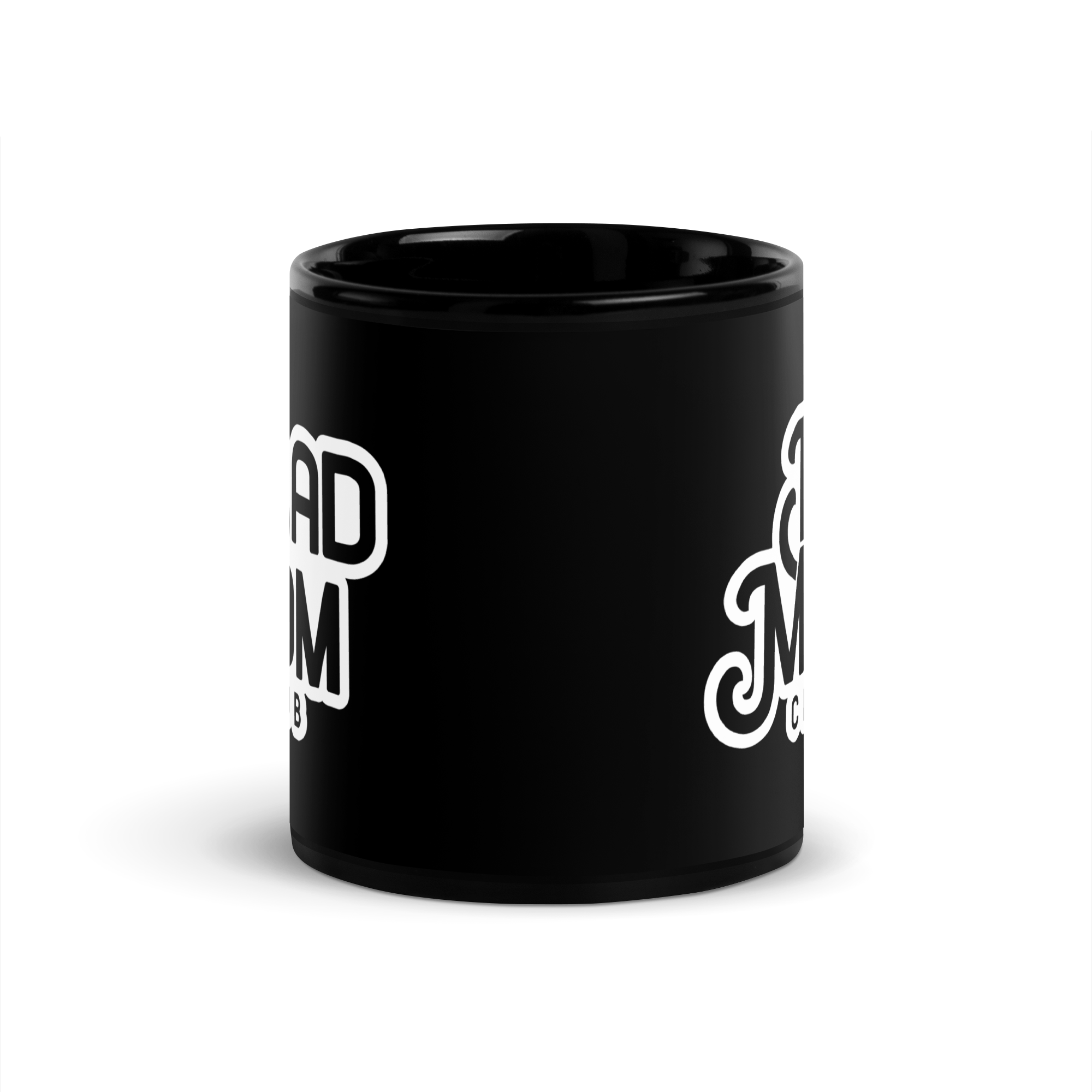 Bad Mom Club Black Glossy Mug