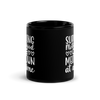 Surviving Motherhood One Meltdown At A Time Black Glossy Mug