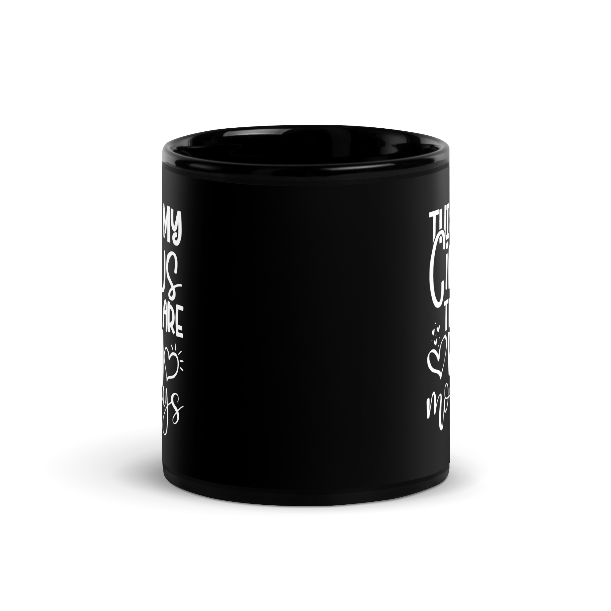 This Is My Circus These Are My Monkeys Black Glossy Mug