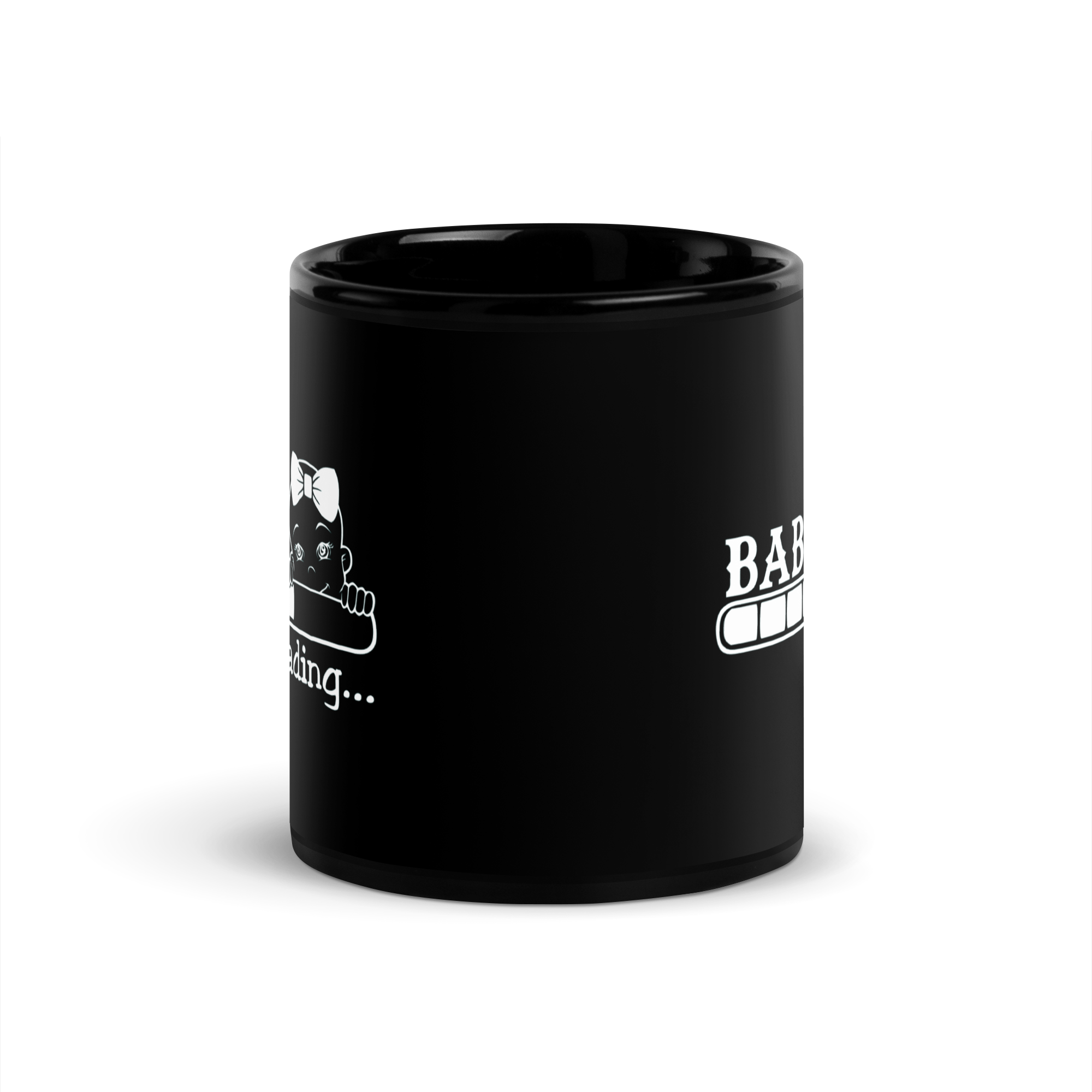 Baby Loading..... Black Glossy Mug