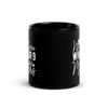 No More Wine For 9 Months Black Glossy Mug