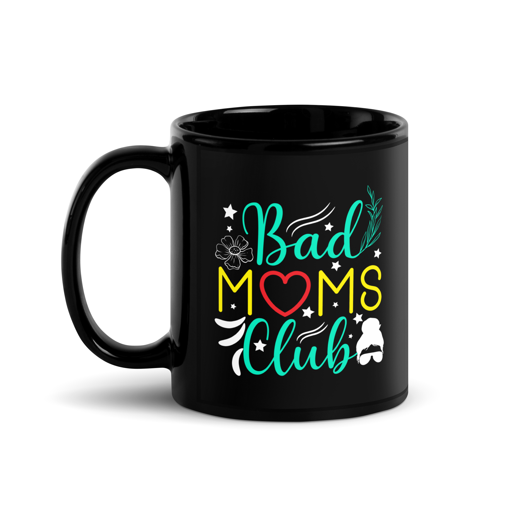 Bad Moms Club Black Glossy Mug