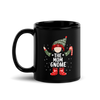 The Mom Gnome Black Glossy Mug