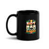 Hot Dad Summer Black Glossy Mug