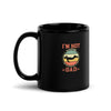 Im Not Sleeping Im Resting My Eyes Dad Black Glossy Mug