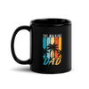 The Walking Dad Black Glossy Mug