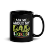 Ask Me About My Dad Jokes Black Glossy Mug