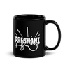 Pregnant AF  Black Glossy Mug