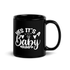 Yes It's A Baby Bump Black Glossy Mug