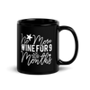 No More Wine For 9 Months Black Glossy Mug