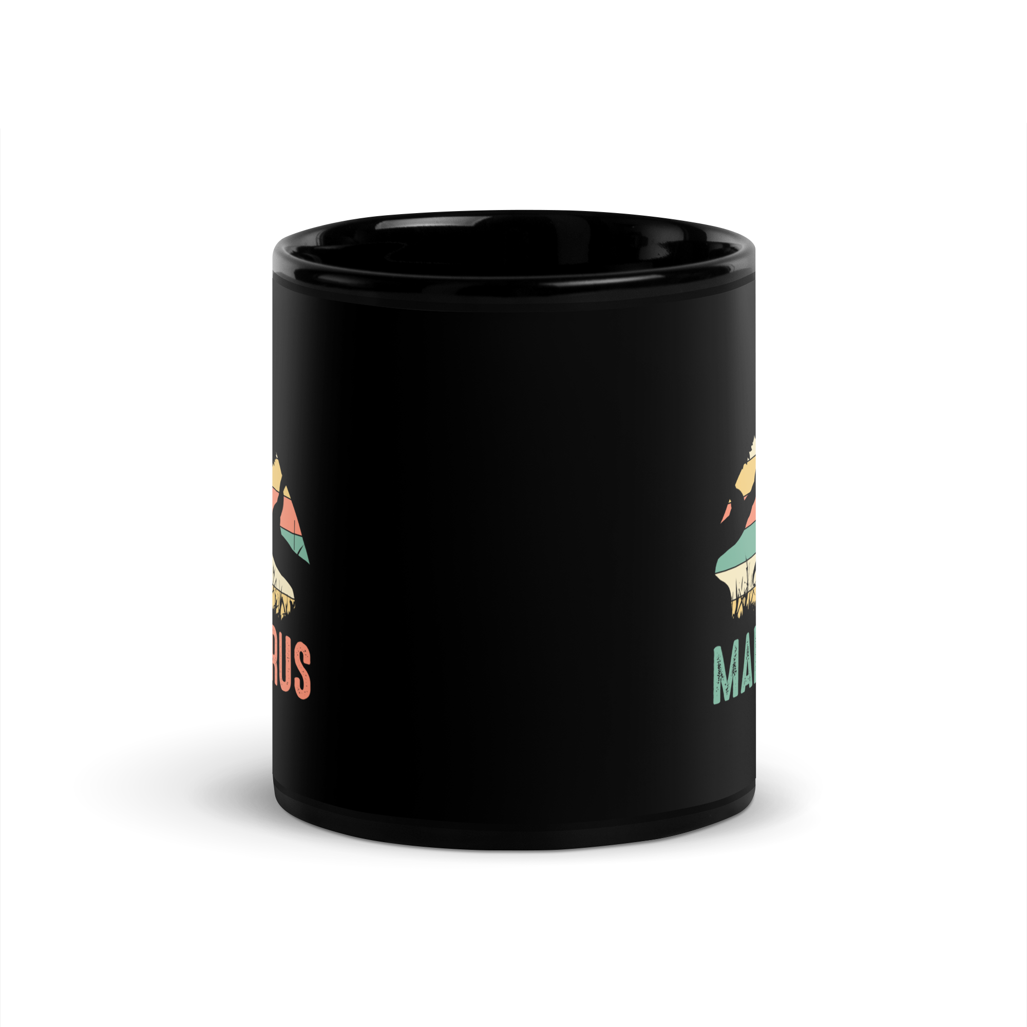 Mamasaurus Black Glossy Mug