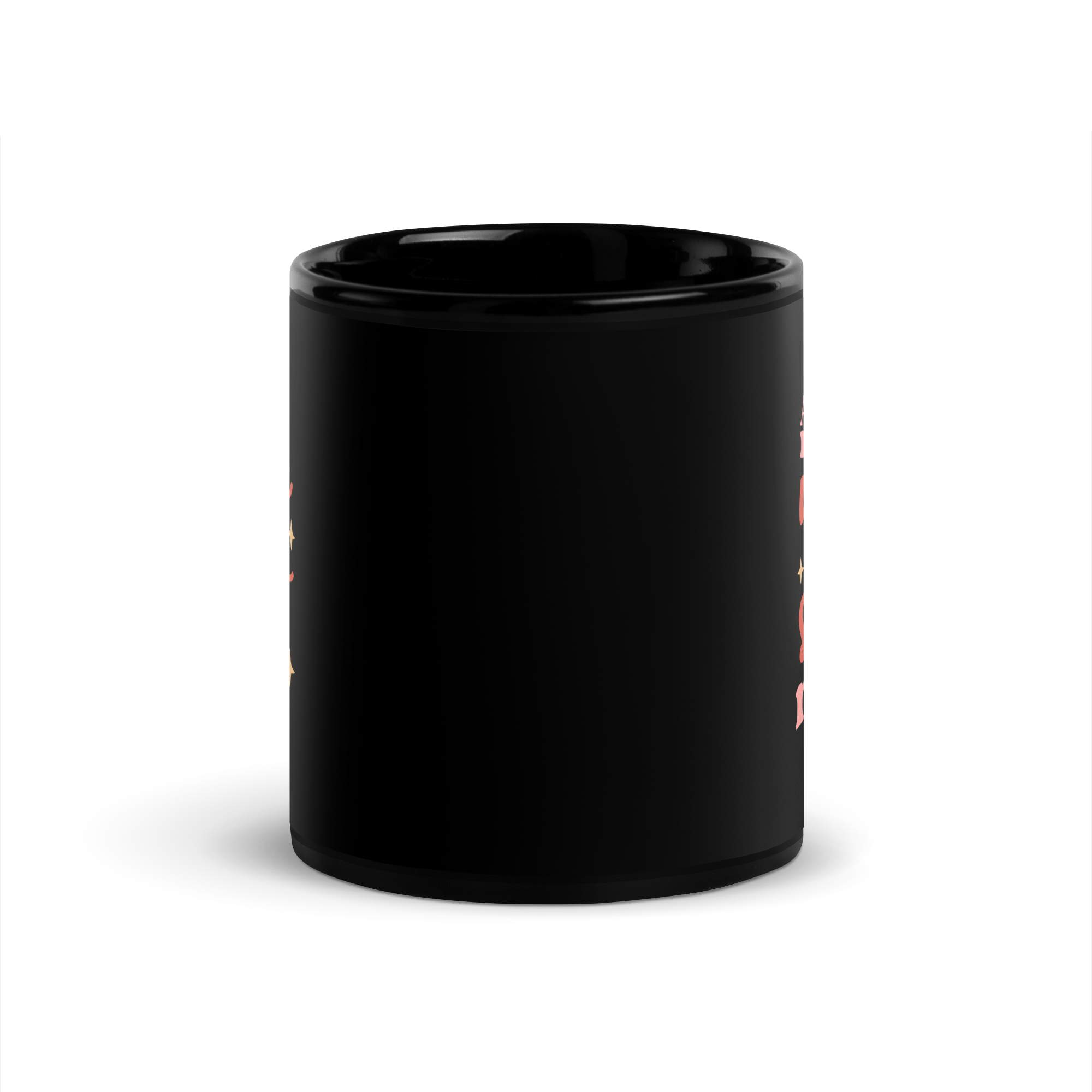 All Mama Wants Is A Silent Night Black Glossy Mug