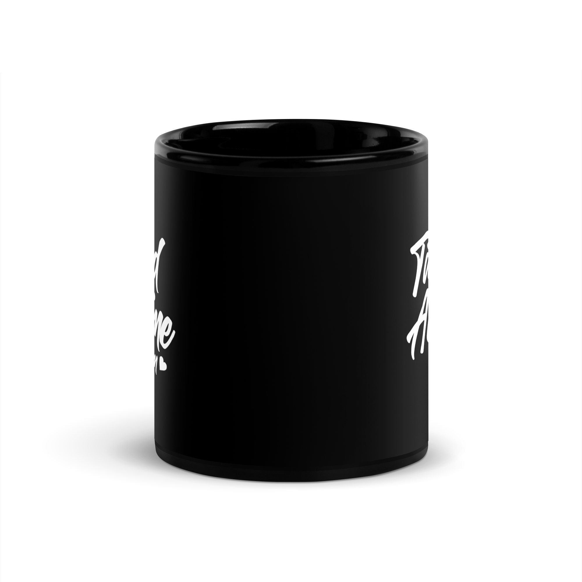 tattooed and awesome mom Black Glossy Mug