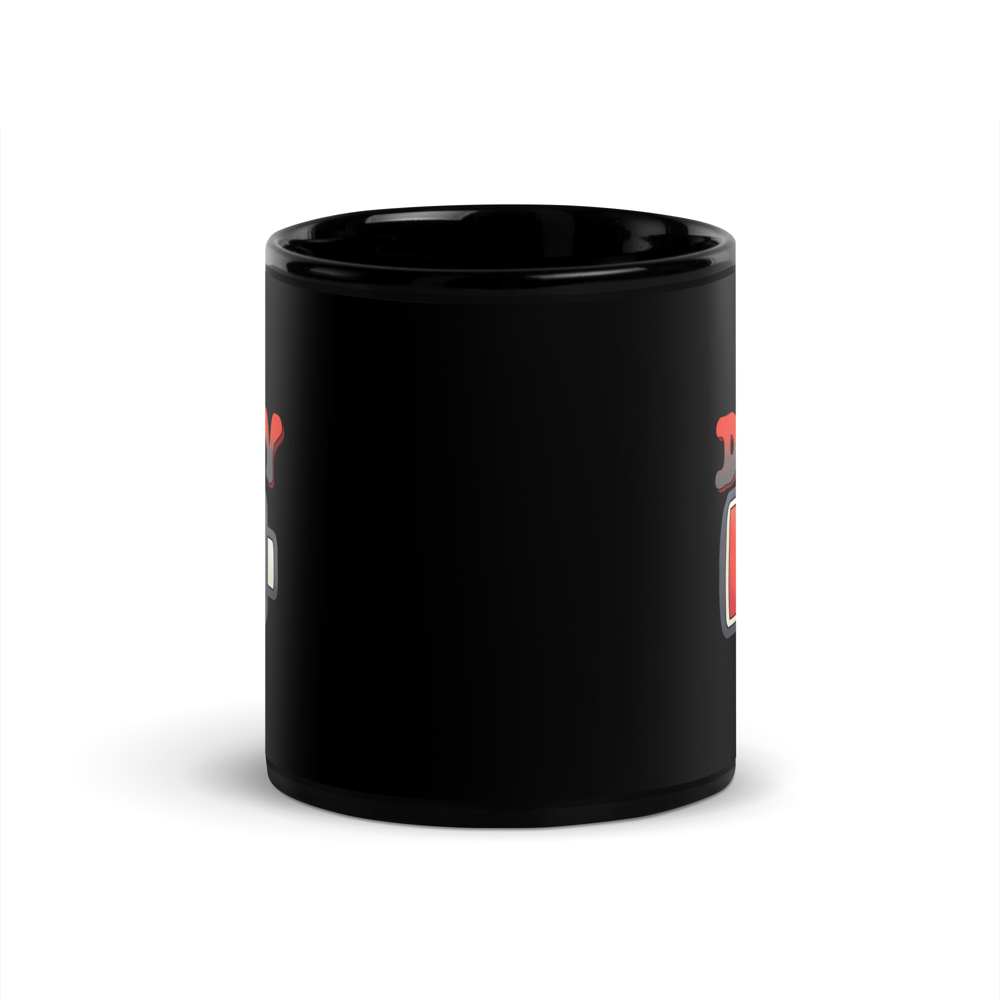 Daddy Low Battery Black Glossy Mug