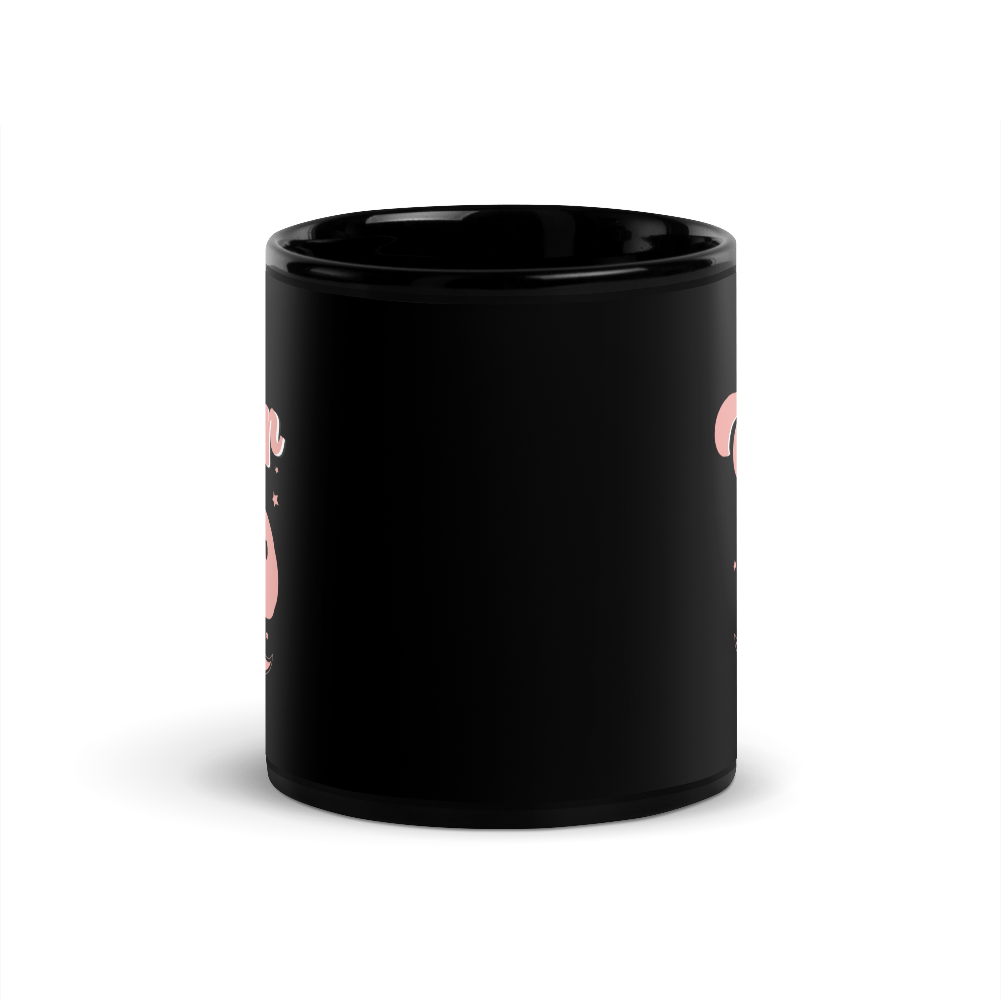 Super Dad Black Glossy Mug