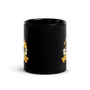 Papasaurus Black Glossy Mug