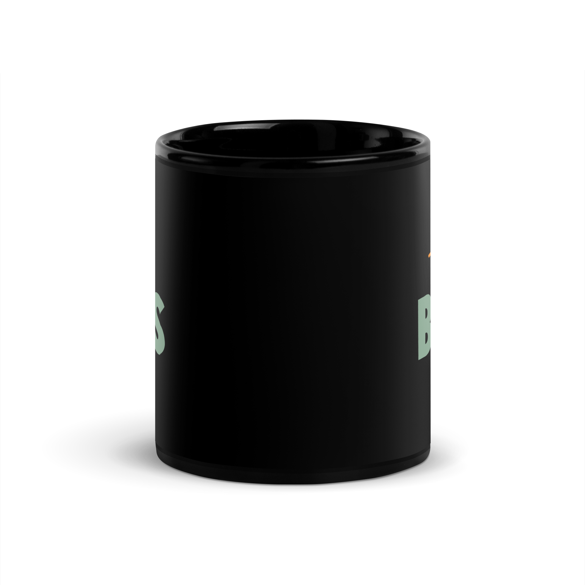 The Boss Black Glossy Mug