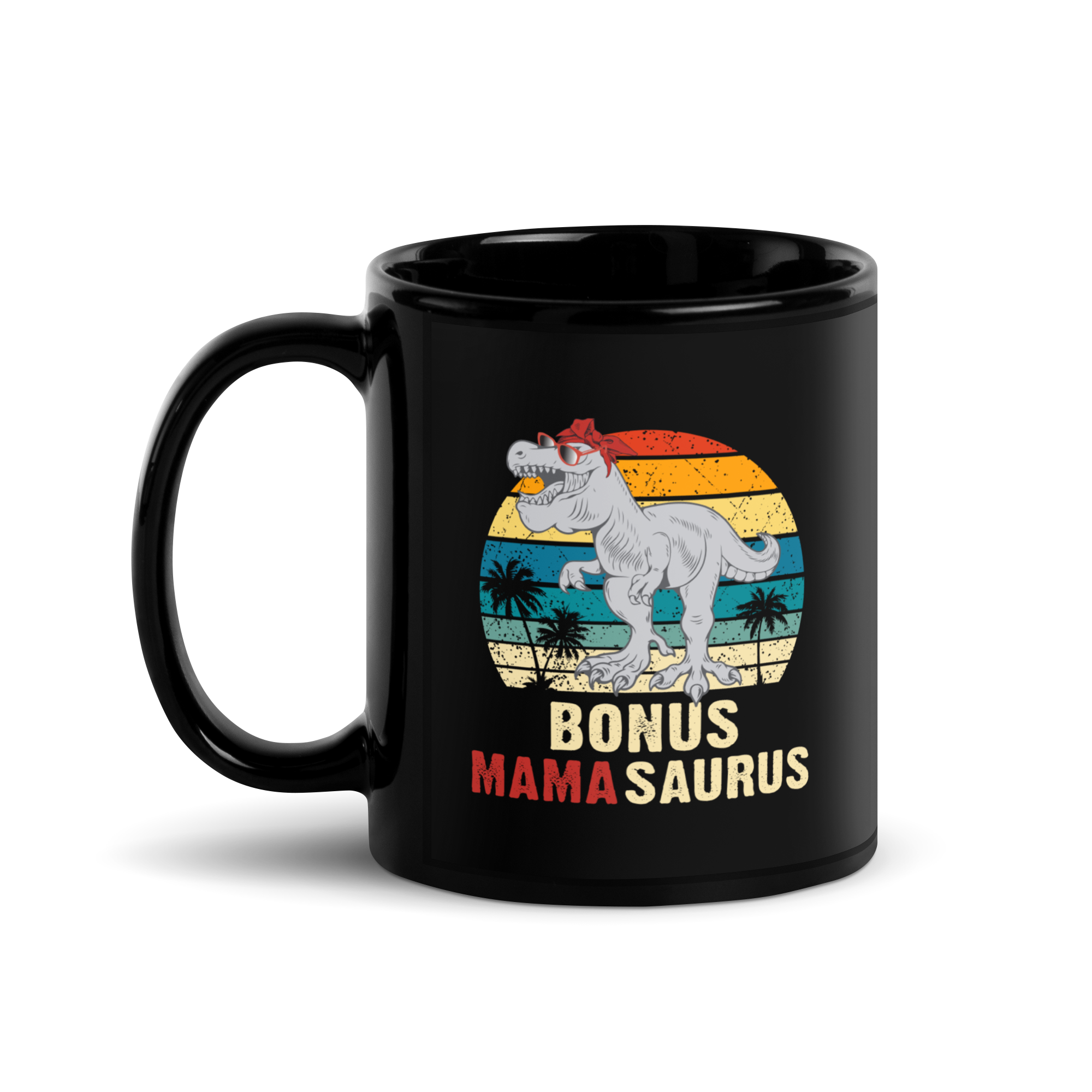 Bonus Mamasaurus Black Glossy Mug