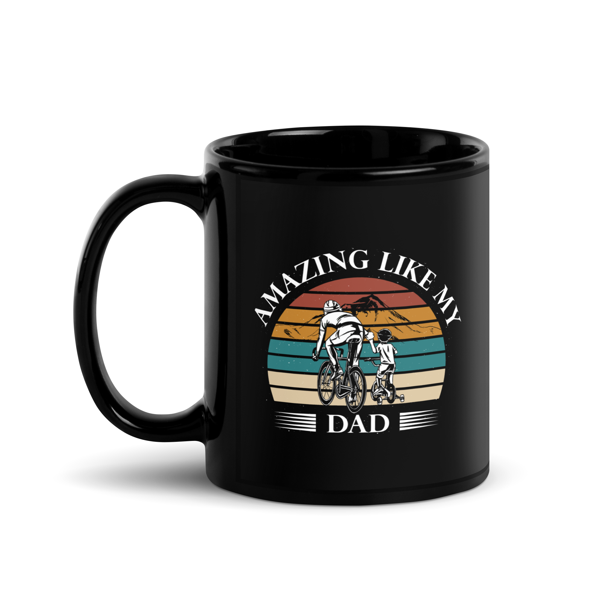 Amazing Like My Dad Black Glossy Mug