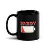 Daddy Low Battery Black Glossy Mug