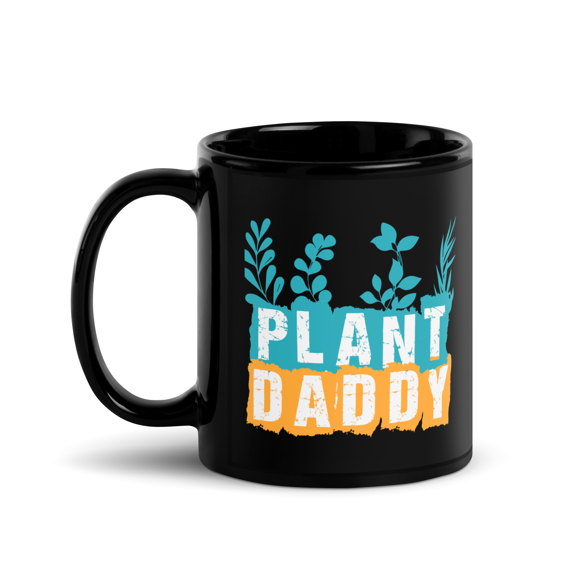 Plant Daddy Black Glossy Mug