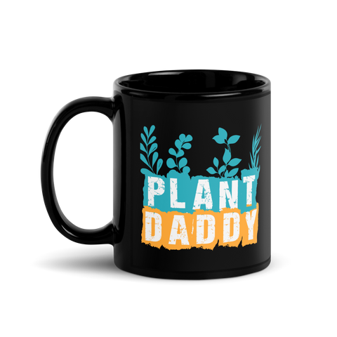 Plant Daddy Black Glossy Mug